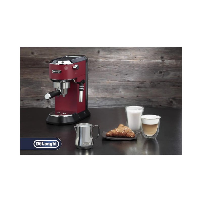 De'Longhi De'Longhi DLSC060 Milk Frothing Jug, 12 oz, Stainless Steel  - Image 4