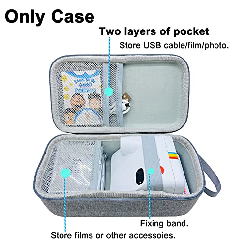 RAWECUD Hard Carrying Case for Polaroid Go Instant Mini Camera (9035), Travel Storage Box for Polaroid Go Camera and Film Accessories (Case Only) (Grey) - Image 2