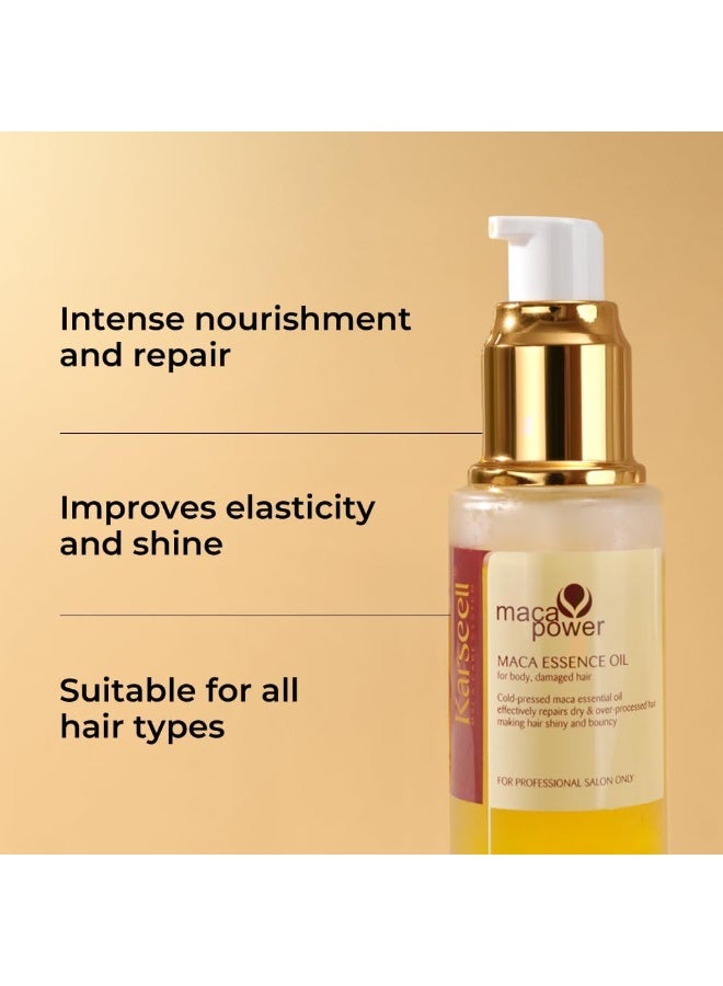 كارسيل قناع كارسيل لعلاج الشعر بالكولاجين - قناع إصلاح عميق 500 مل - سيروم زيت الأرغان للشعر الجاف والتالف 50 مل - Image 4