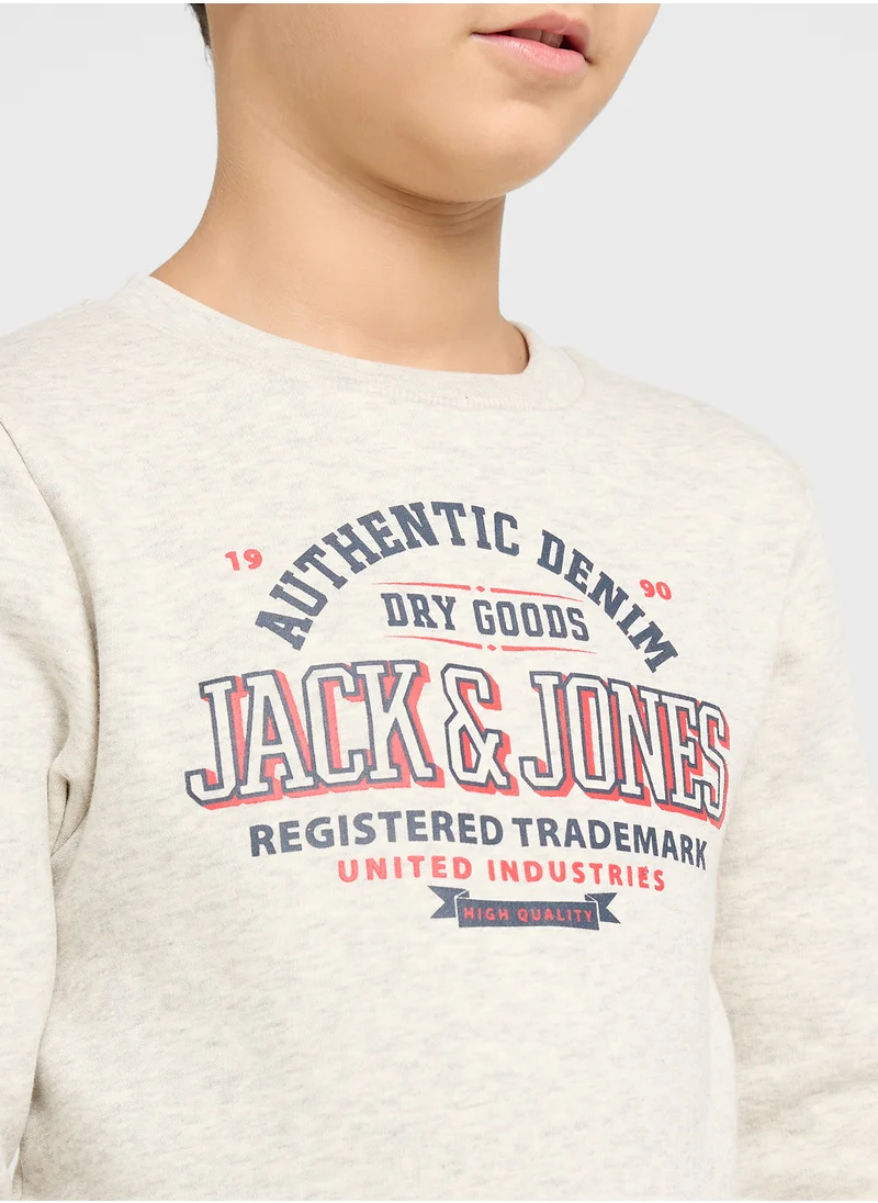 Jack & Jones Junior Kids Logo Sweatshirt