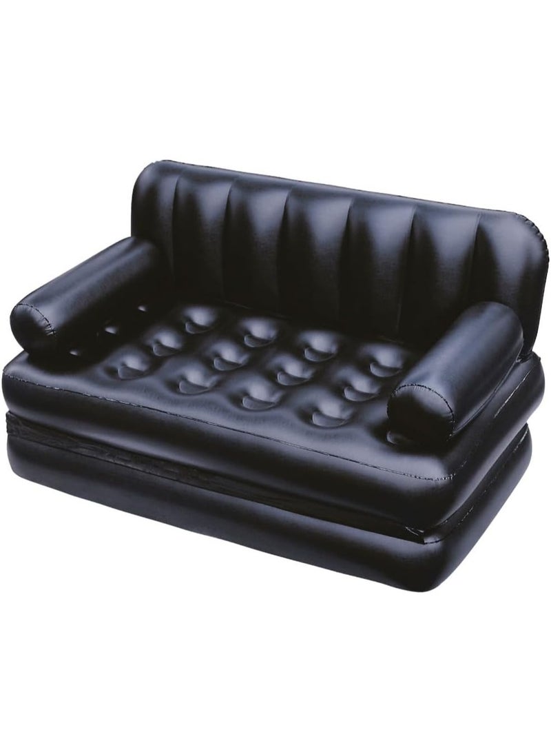 Bestway Inflatable Air Sofa that Converts into a Bed – with Backrest and Armrests – Comfortable Air Bed for Camping, Travel, and Guests – Foldable Inflatable Couch for Indoor and Outdoor Use – Model 75054 - Image 1