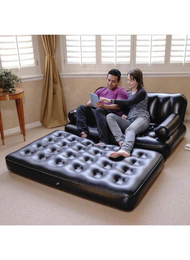 Bestway Inflatable Air Sofa that Converts into a Bed – with Backrest and Armrests – Comfortable Air Bed for Camping, Travel, and Guests – Foldable Inflatable Couch for Indoor and Outdoor Use – Model 75054 - Image 3