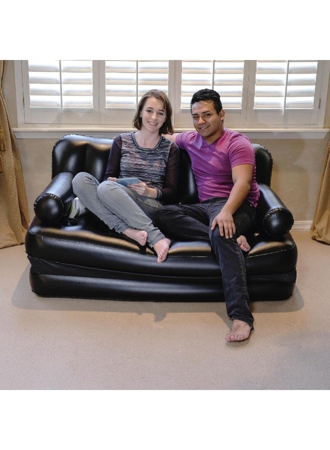 Bestway Inflatable Air Sofa that Converts into a Bed – with Backrest and Armrests – Comfortable Air Bed for Camping, Travel, and Guests – Foldable Inflatable Couch for Indoor and Outdoor Use – Model 75054 - Image 4