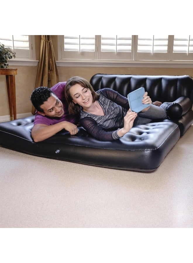 Bestway Inflatable Air Sofa that Converts into a Bed – with Backrest and Armrests – Comfortable Air Bed for Camping, Travel, and Guests – Foldable Inflatable Couch for Indoor and Outdoor Use – Model 75054 - Image 5