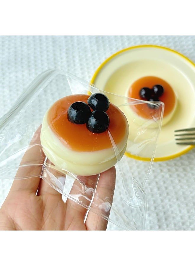 BABONA Squeeze Toy, Squish Toys Stress Relief Soft Slow Rising Pudding Toy for Adults and Kids, Yellow Creamy Fidget Sensory Toy for Anxiety and Focus - Image 4