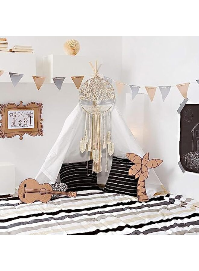 LAMAY Tree of Life Dream Catcher, Macrame Wall Hanging Large Dreamcatcher Woven Boho Dream Catchers for Home Bedroom Nursery Wedding Decor - Image 3