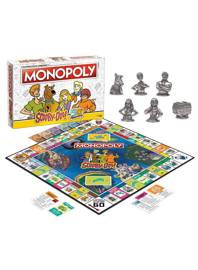 USAopoly لعبة مونوبولي سكوبي دو! | منتجات سكوبي دو الرسمية المستندة إلى الكرتون الشهير سكوبي دو! | لعبة مونوبولي الكلاسيكية التي تضم شخصيات سكوبي دو! - Image 2