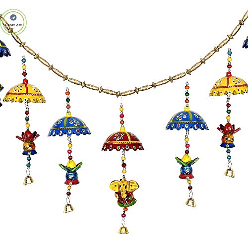 Great Art Torans for Entrance Door Home Decoration, Mandir Decor, with Hanging Door Decoration Items Wedding,Handicraft and Office Decor Latest Bandarwal Festive Diwali(Length 36 inch)-Style-1 - Image 2