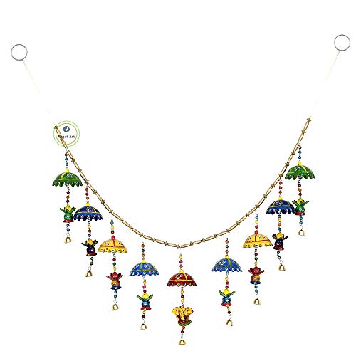 Great Art Torans for Entrance Door Home Decoration, Mandir Decor, with Hanging Door Decoration Items Wedding,Handicraft and Office Decor Latest Bandarwal Festive Diwali(Length 36 inch)-Style-1 - Image 3