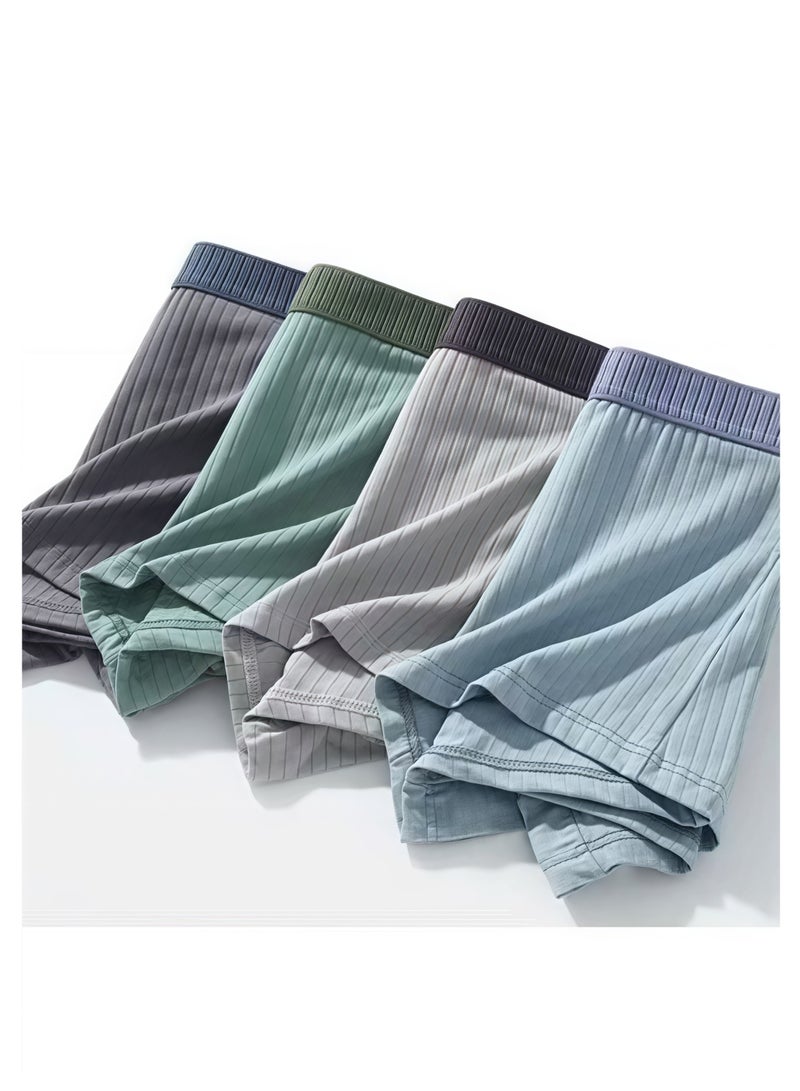 WEIJIANGJUN 6 Pack Men’s Sort Boxer Briefs & Trunks,Breathable Stretch Cotton Moisture-Wicking Underwear,Modern Fit Low Rise  - Image 2