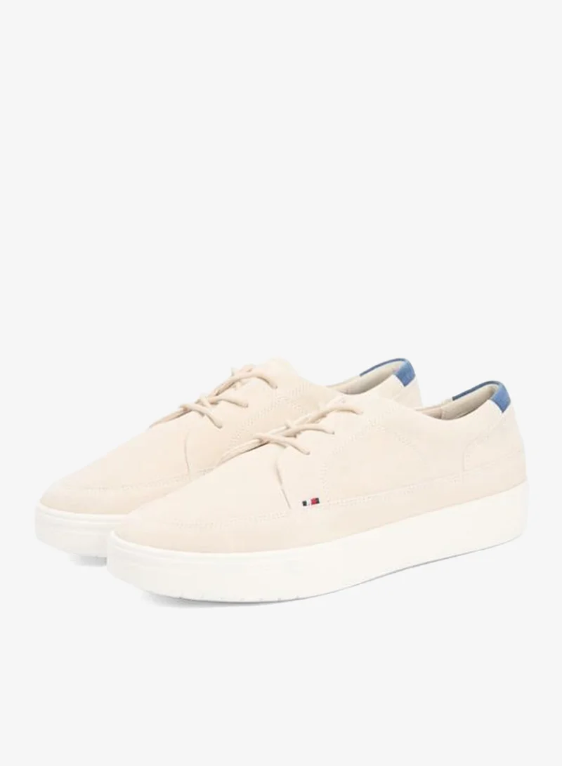 Tommy Hilfiger Classic Beige Lightweight Suede Cupsole Hybrid Shoes for Men | Best Price UAE