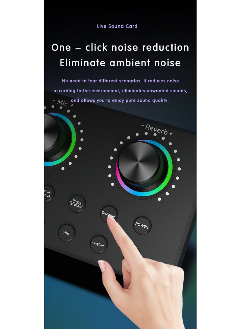BOX6 professional audio mixer, professional studio sound card, real-time USB sound card, real-time audio mixer interface for life game anchors, new product release  - Image 5