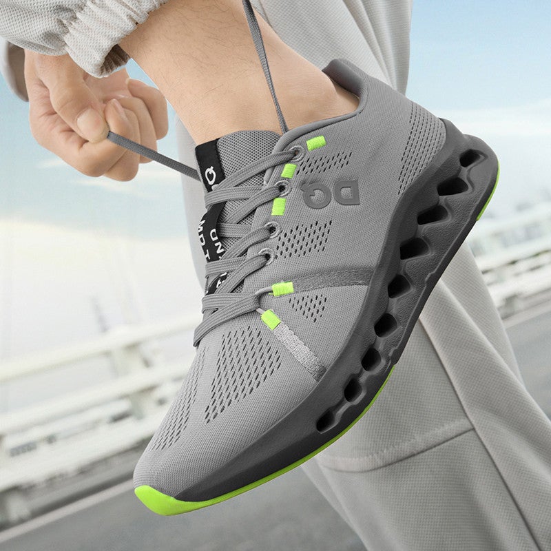 Running Shoes Men'S Real Rice Shock Absorption Sole Ultra Light Professional Breathable Big Kids Teenagers Sports Running Shoes Women - Image 1