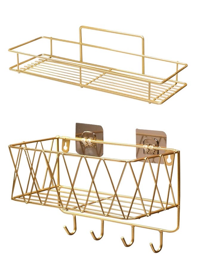 ZCM-HAPPY Bathroom Rack Toiletries Organizer Wall Mounted Storage Rack  - Image 1