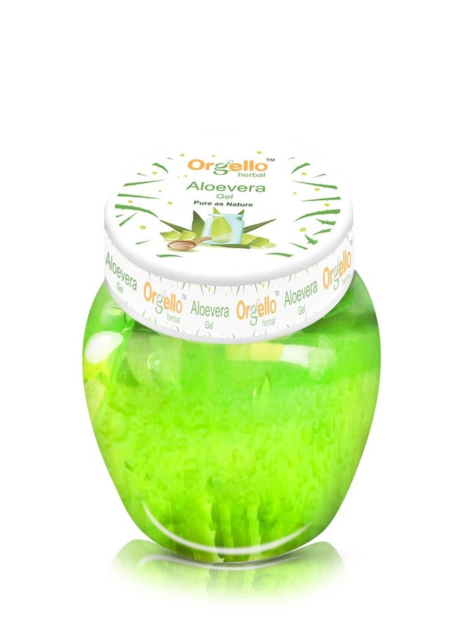 Orgello Herbal Vitamin C Facial Skin Toner (100 ml) + Aloe Vera Moisturizer Gel Jar (100 gm) - Pack Of 2 - for men women girls boys normal oily dry skin sls paraben mineral oil free - Image 2