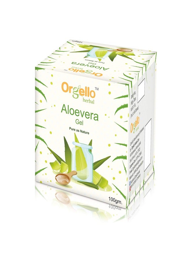Orgello Herbal Vitamin C Facial Skin Toner (100 ml) + Aloe Vera Moisturizer Gel Jar (100 gm) - Pack Of 2 - for men women girls boys normal oily dry skin sls paraben mineral oil free - Image 3