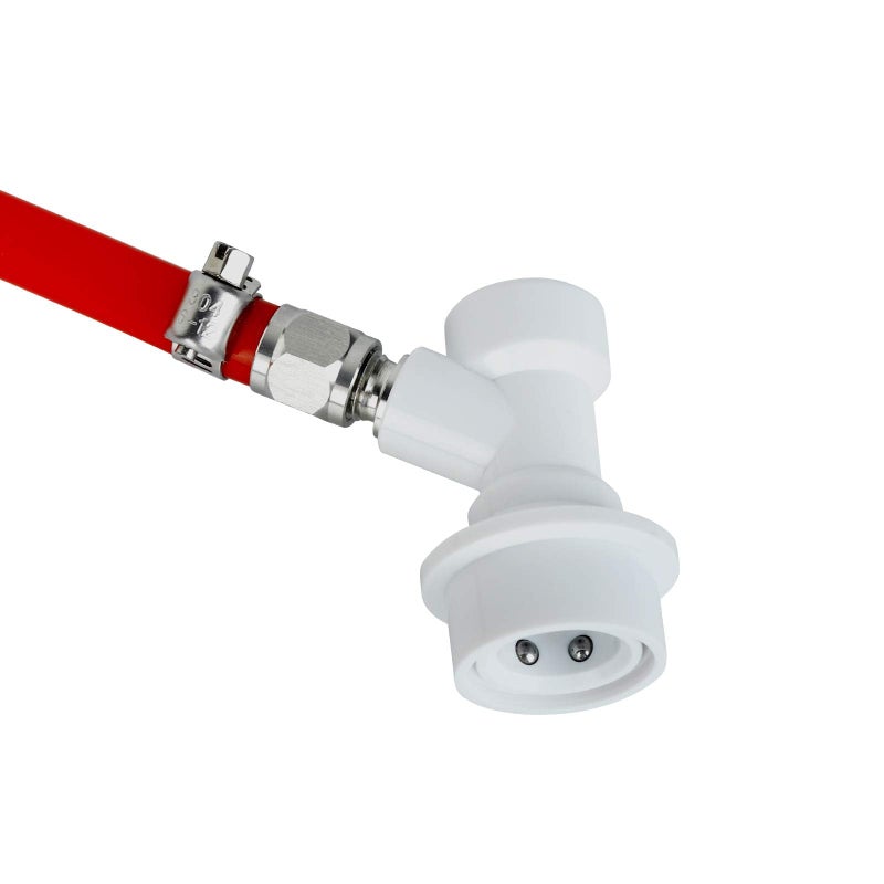 FERRODAY Ball Lock Gas Line Assembly 5ft Red Long Tubing 5/16 Ball Lock Gas Disconnect Set Home Brewing Kit Ball Lock CO2 Gas Hose Assemble for Draft Beer Home Brewing - Image 3