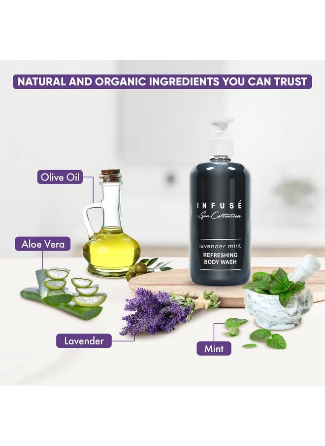 1-Shoppe All-in-Kit | Infuse Lavender Mint Body Wash | Spa Collection | Hotel Amenities In Pump Bottle | 10.14 Oz. / 300 Ml (4 Bottles)  - Image 5