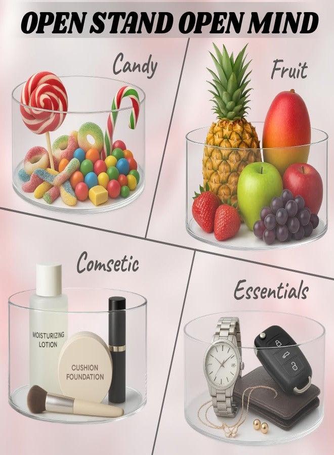 NOKI Clear Acrylic Cake Stand: 11 Inch Cylinder Hollow Risers for Display, Large Round Cake Stands, Cupcake Display Stand for Wedding, Birthday, and Parties - Image 4