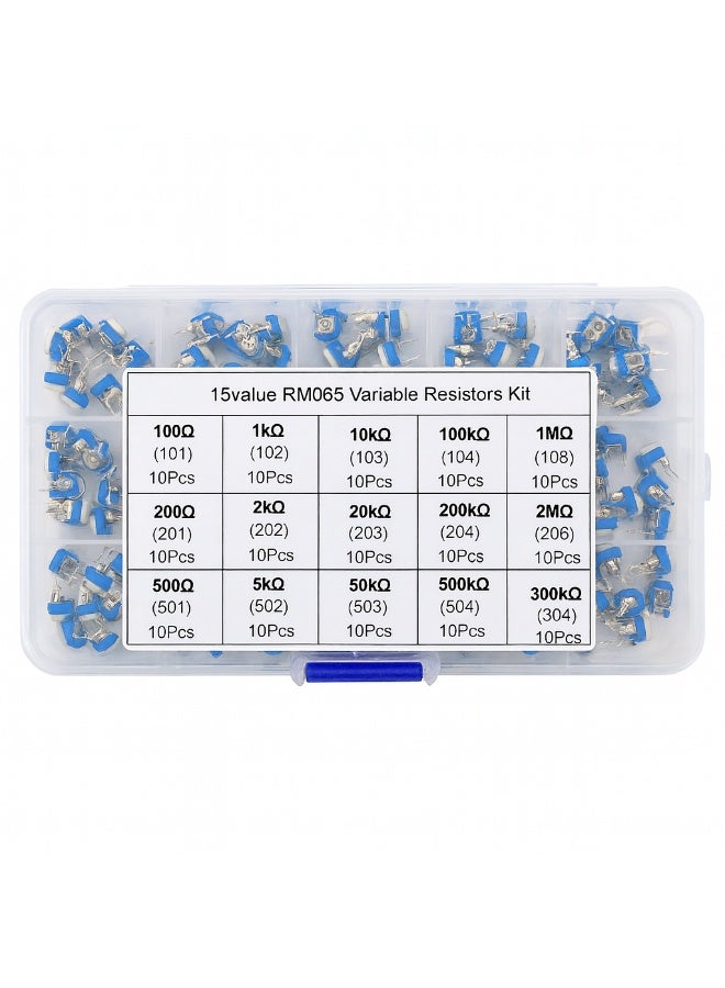 15 Values RM065 Variable Resistors Kit – 150 Pcs - Image 1