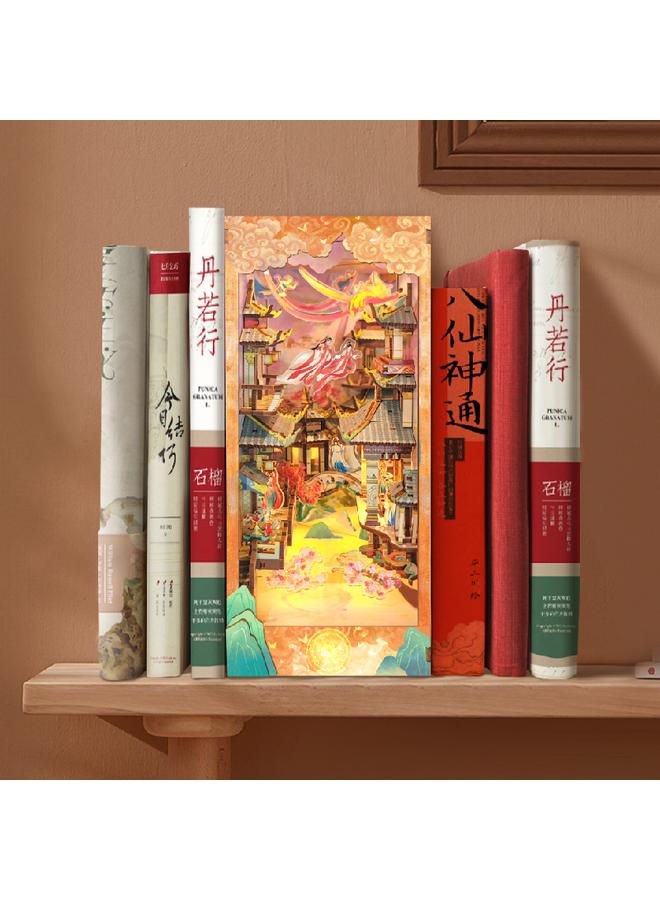 Bluejw Diy Cabin Prajna Floating 3D Handmade Assembled Book Stand Desktop Decoration Model Toy Birthday Gift - Image 2