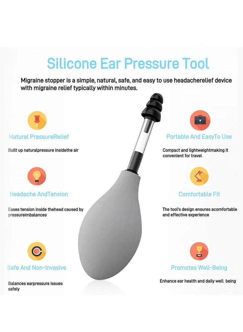 OTTO - Ear Pressure Relief Device - Instant Ear Tension Relief for Migraines, Tinnitus & Travel, Safe Ear Wax Removal Tool for Adults & Kids, Portable Ear Cleaning Suction for Clogged Ears - Image 1