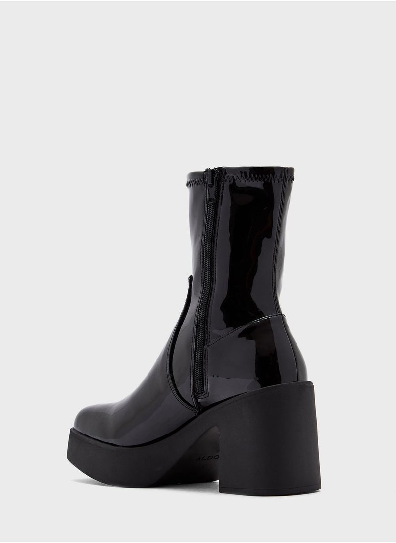 Upstep Mid Heel Ankle Boots