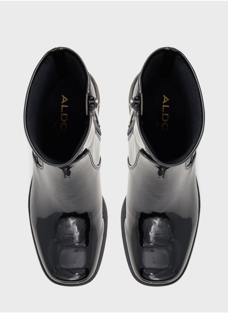 Upstep Mid Heel Ankle Boots