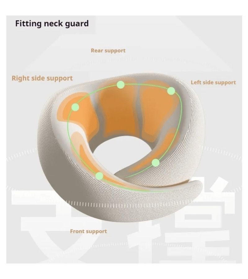 Gray Neck Support Pillow for Camping Head Cushion and Protection 11x10x5 Inch - Image 4