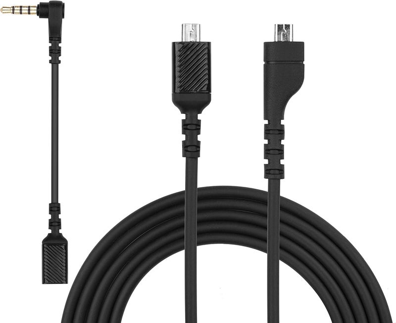 weishan Arctis 3/5 Cable, Aux Cord Replacement for SteelSeries Arctis 3/5/7, Pro, Pro + GameDac Headset - Detachable Audio Cable, 5ft - Image 1