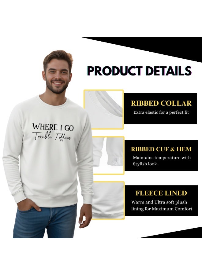 برينت شوب فور مي بلوزات زوجين متطابقة لعيد الحب - بلوزات قطنية مريحة بياقة دائرية وأكمام طويلة - ملابس زوجين رومانسية - Image 4