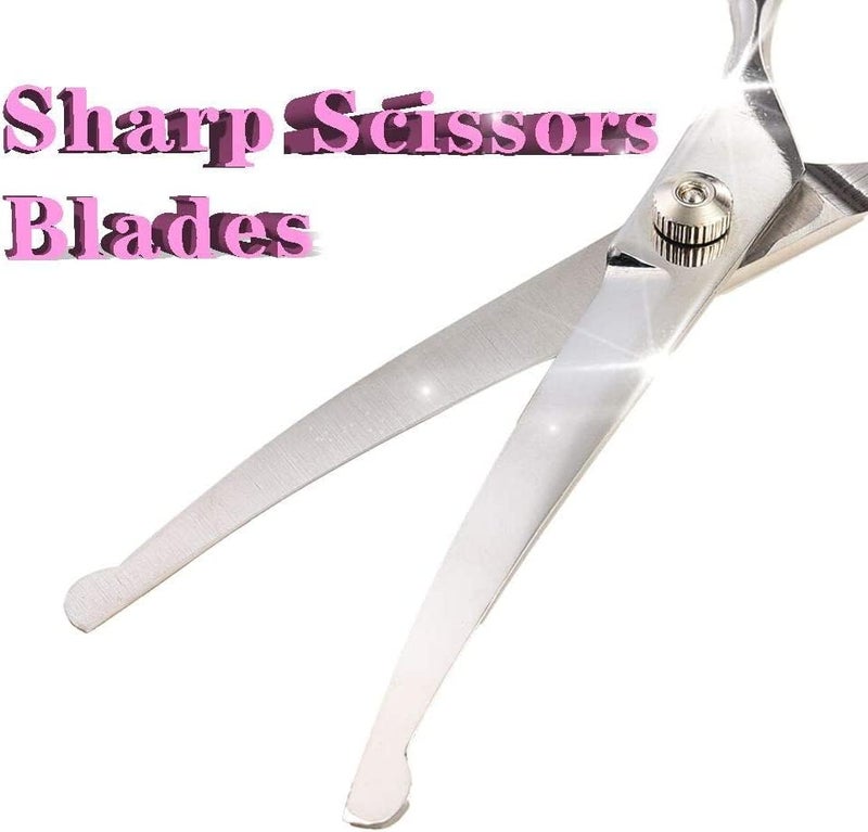 IVYRISE Dog Grooming Scissors Curved 7 Inch Stainless Steel with Safety Round Tips Professional Pet Grooming Shears for Dogs and Cats - Image 4