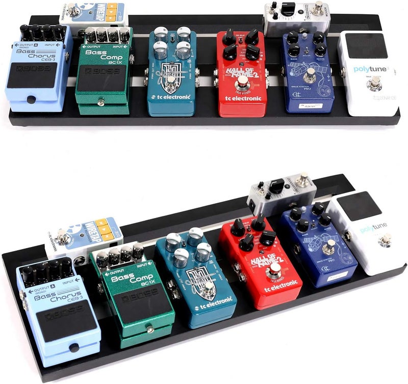 GHOSTFIRE Ghost Fire Guitar Pedal Board Aluminum Alloy 1.7lb Effect Pedalboard 20''x7''x1.9" with Carry Bag,V series (V-LITTLE 20) - Image 5