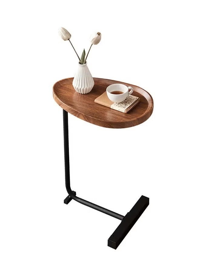 Snooe Coffee Table,Sofa Side Table,Double Layer C Shaped Square side table on wheels,coffee table for living room sofa,Suitable for study, living room, bedroom - Image 4