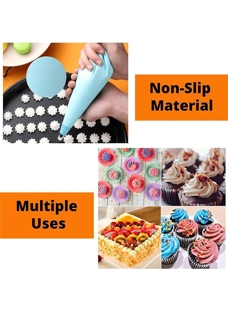 واي آند دي مجموعة من 24 قطعة من أطراف التزيين، فوهات تزيين الكيك مع صندوق تخزين، فوهات من الفولاذ المقاوم للصدأ لتزيين الكيك - Image 4