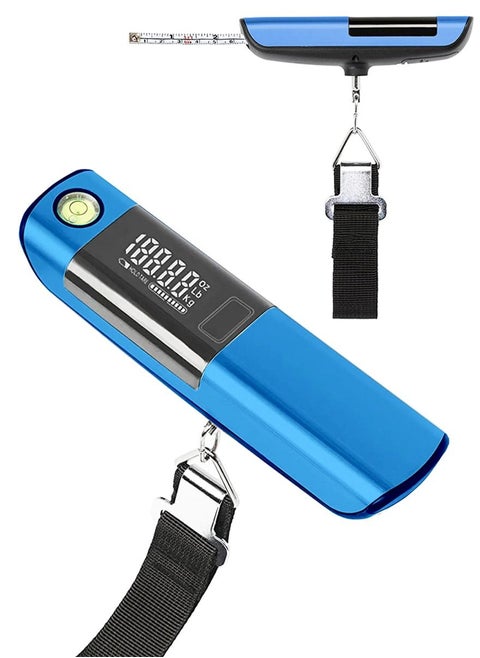Digital Luggage Scale with Built in Tape Measure Meter And Over weight Alarm, Digital Portable Travel Suitcase Weigher, Horizontal Bubble Makes Measurement More accurate, Weight Scale For Travelling