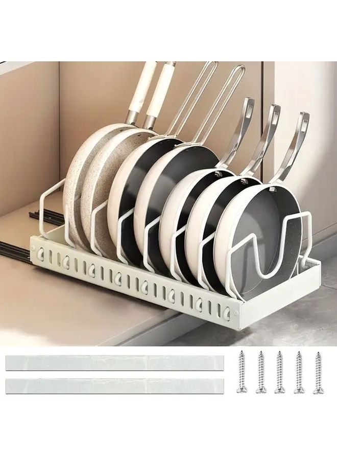 Black Adjustable Pull Out Kitchen Cabinet Organizer With Sliding Shelves - Image 2