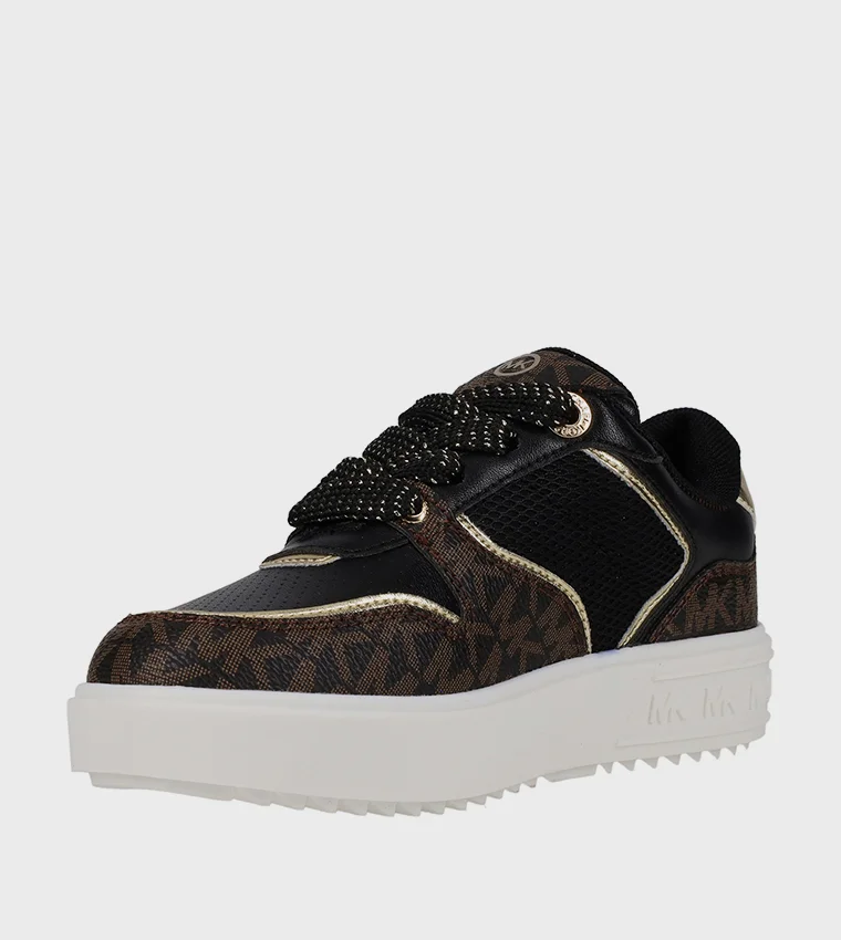 Michael Kors EMMET RUMI Monogram Low-Top Sneakers