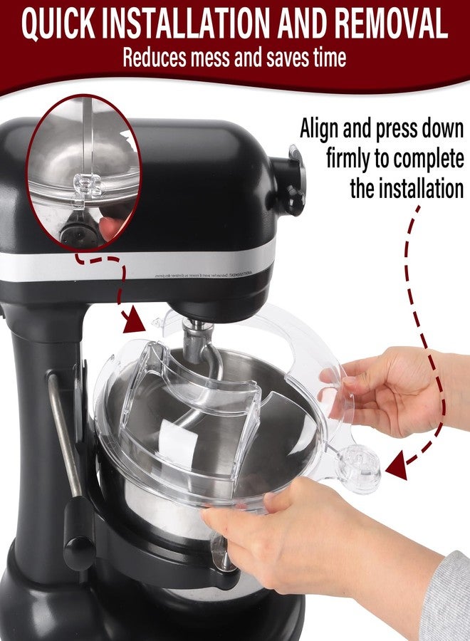 Taladad Spill Protector for KitchenAid Stand Mixers Bowl Lift 6-7 QT Stainless Steel (Only), Safety Spill Protector, Splash Protector for Aid Mixer Bowl - Image 3