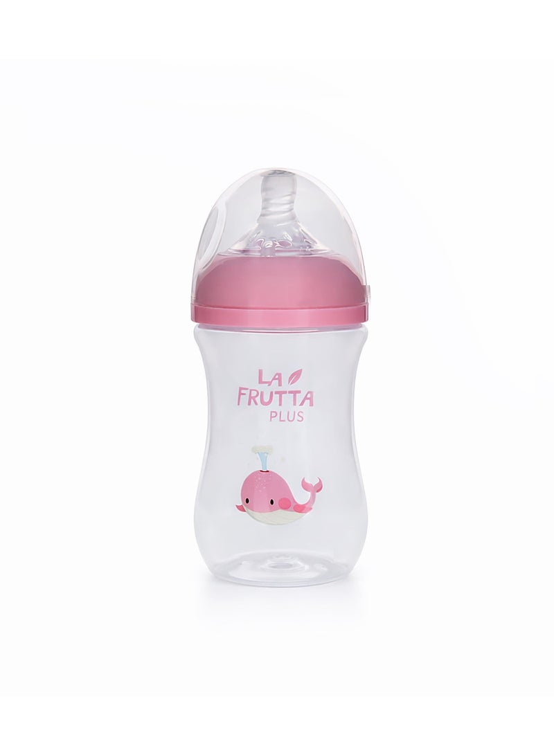 La Frutta Natural Flow Baby Bottle Anti-Colic, 0+ Months Rose, 270ml - Image 1