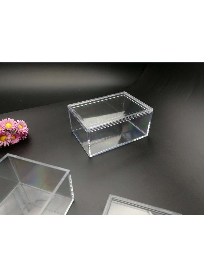 Horoof Home Horoof Home® Clear Acrylic Storage Box with Lid – Small Transparent Rectangular Organizer for Jewelry, Beads, Tools, and Gifts  - Image 1