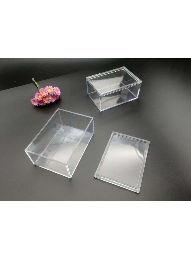 Horoof Home Horoof Home® Clear Acrylic Storage Box with Lid – Small Transparent Rectangular Organizer for Jewelry, Beads, Tools, and Gifts  - Image 3