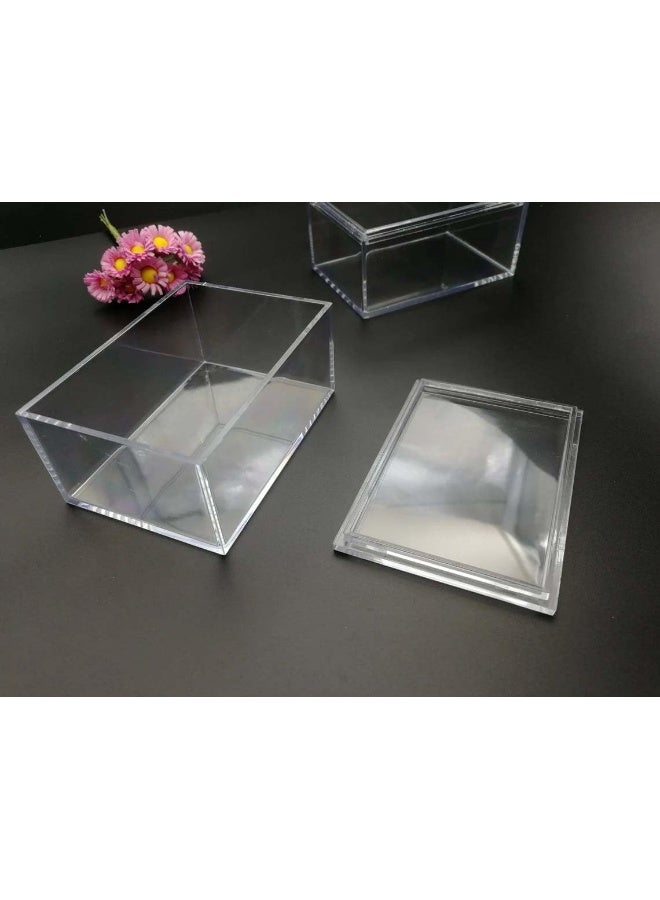 Horoof Home Horoof Home® Clear Acrylic Storage Box with Lid – Small Transparent Rectangular Organizer for Jewelry, Beads, Tools, and Gifts  - Image 2