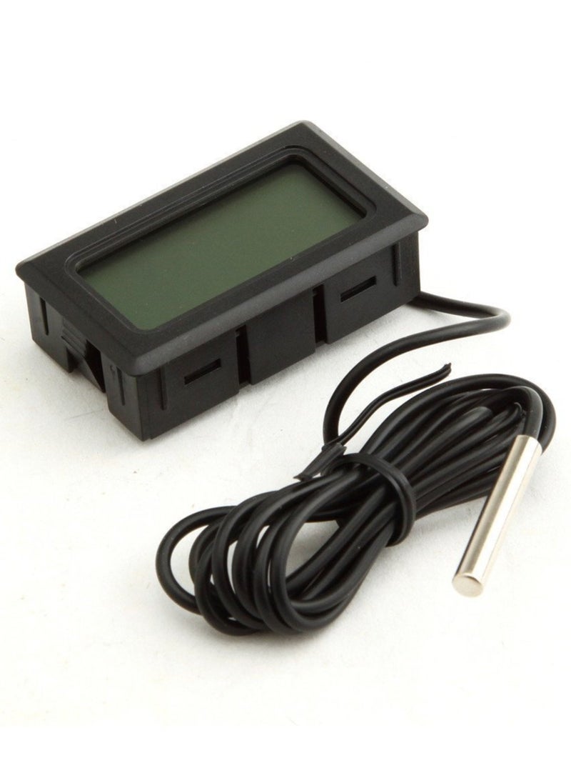 Generic - 2 قطعة ميزان حرارة LCD رقمي لمراقبة درجة الحرارة مع مسبار خارجي للثلاجة والفريزر - Image 1