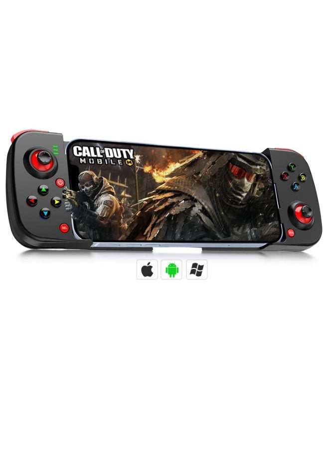 arVin Wireless Gaming Controller for iPhone iOS Android PC, Bluetooth Gamepad Joystick for iPhone 15/14/13/iPad/Samsung Galaxy S23/S22/S21/Tablet, Call of Duty Mobile, Genshin, Roblox-with Back Button