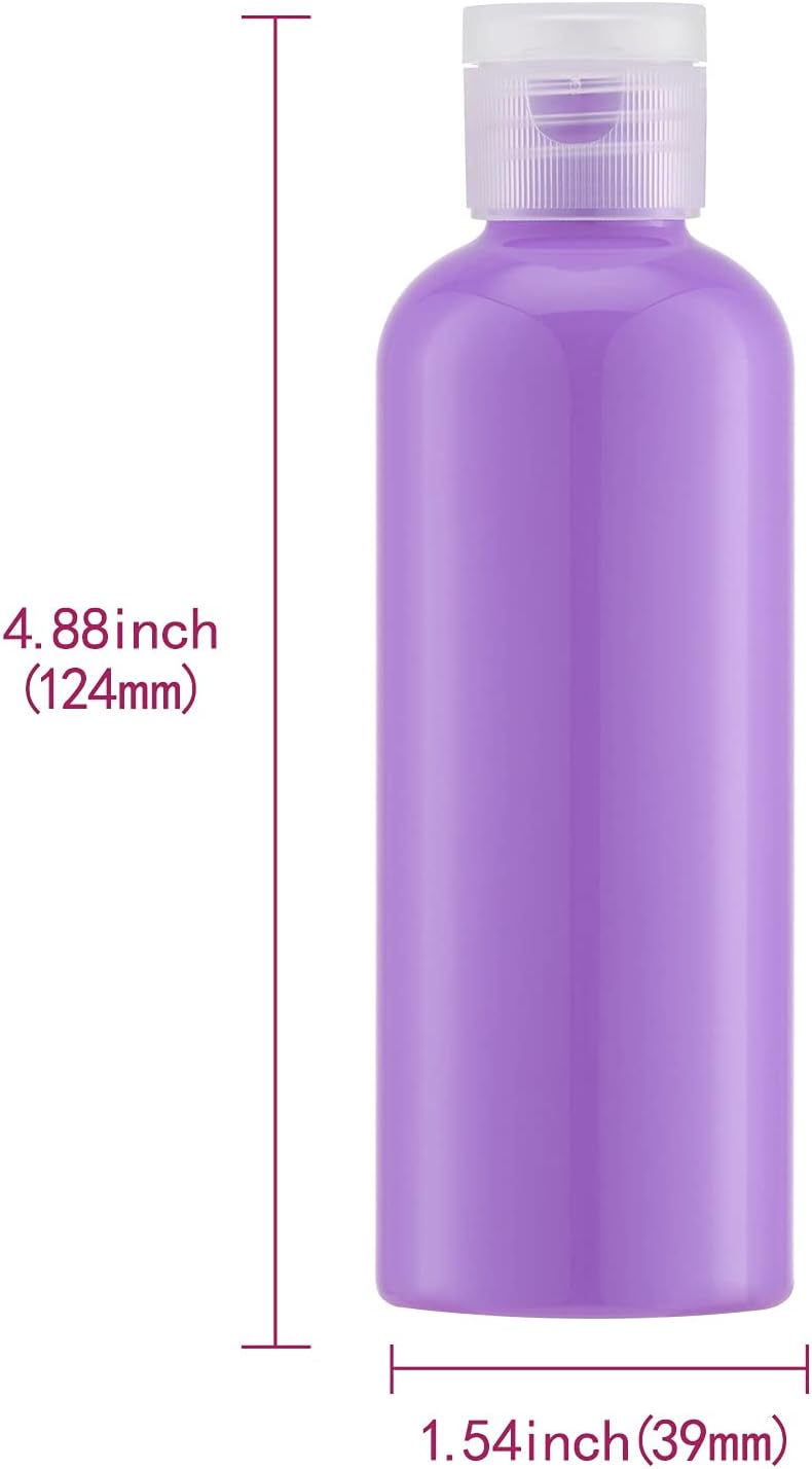 LISAPACK 3.4 oz Travel Bottles for Toiletries, Plastic Travel Size Containers for Shampoo Conditioner TSA Approved, Empty Small Squeeze for Lotion, Leak Proof Mini Liquid Tube for Refillable - Image 5