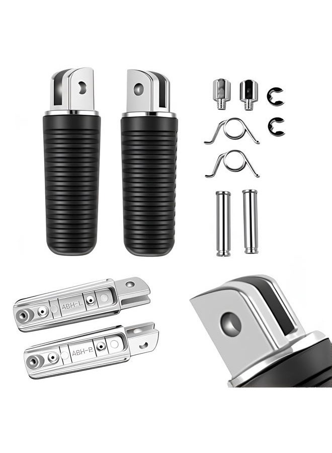TCMI Motorcycles Foot Pegs Footrest Compatible with Yamaha FZ6 2004-2009 - Image 1