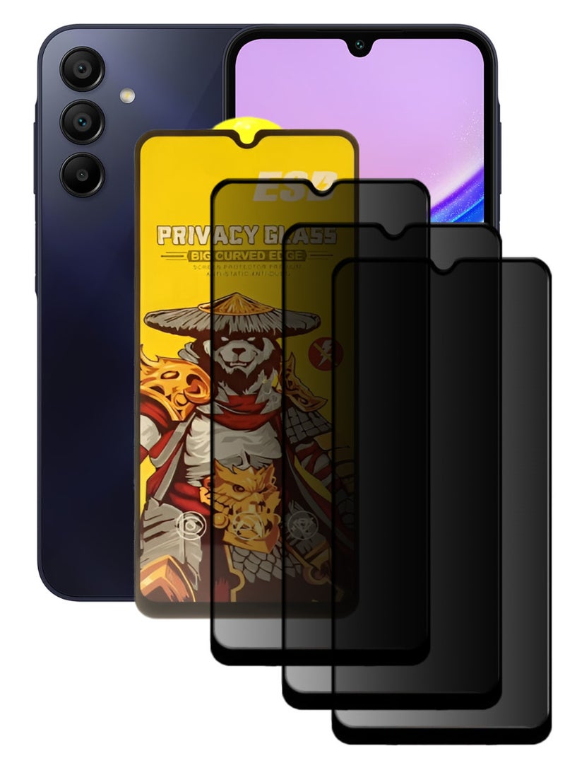 ESD 3 Pieces Tempered Dustproof Glass Screen Protector Compatible For Samsung Galaxy A15 - Image 1