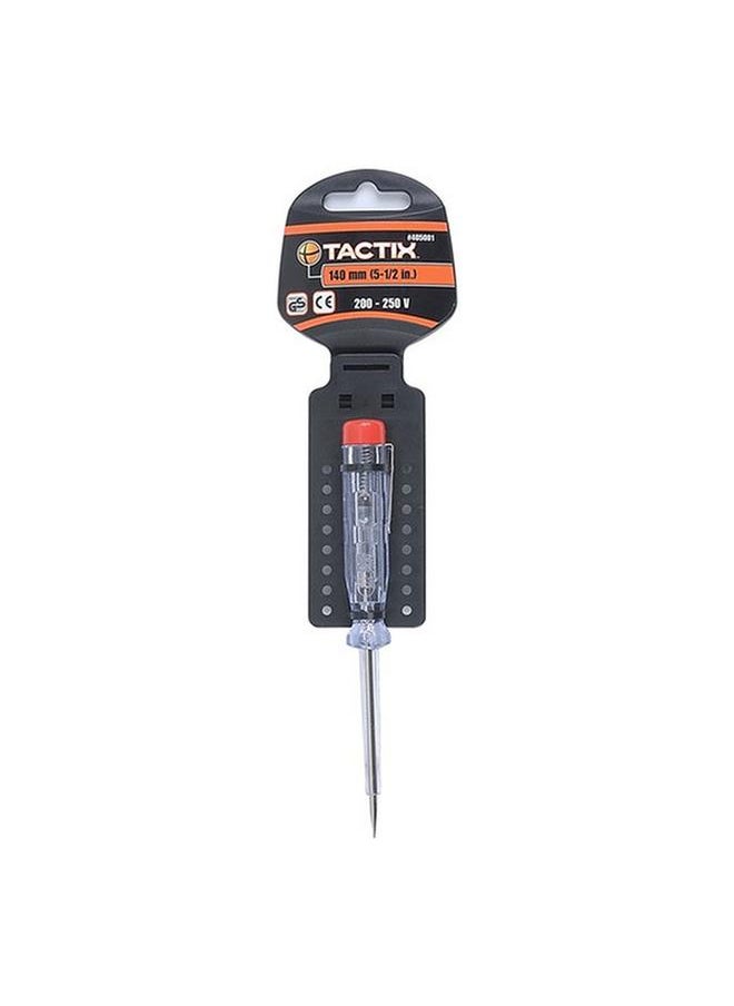 Tactix 200-250V Steel Durable Circuit Tester Clear and Silver 140mm 405001  - Image 3