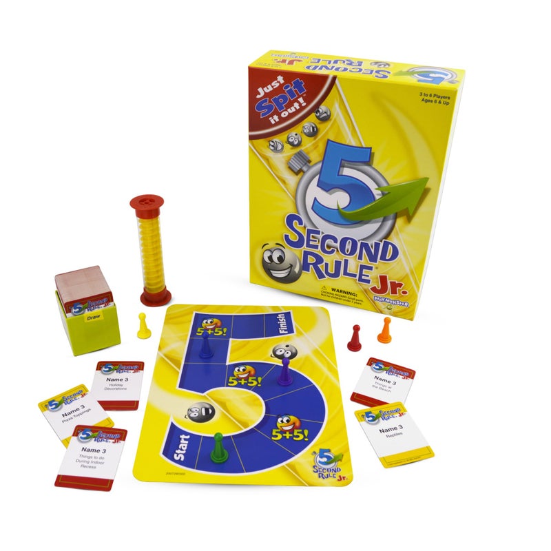 5 Second Rule Game Jr Simple Questions Card Game for Family Fun Party Kids Travel Game Night Sleepovers Think Fast and Shout Out Answers For Ages 6 - Image 2